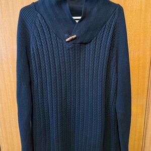 Salute Navy Blue Cable Knit Men's Sweater